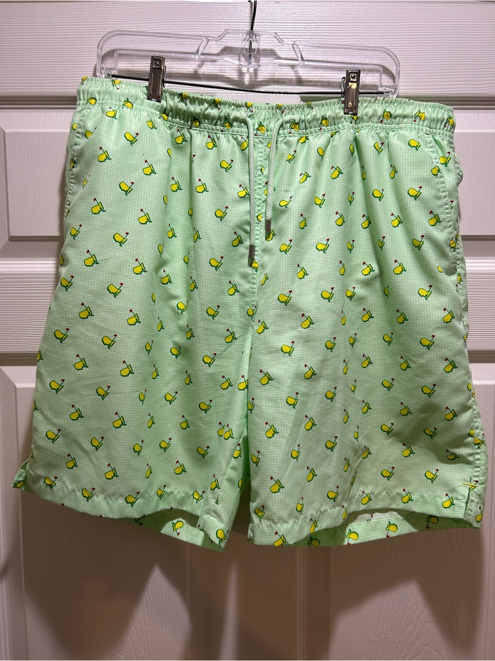 Rare, Peter Millar Light Green Augusta National XL Swim Trunks
